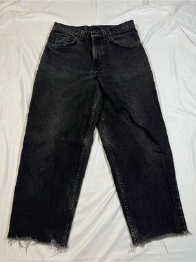 Vintage Levi’s 560 Orange Tab Jeans Tapered Leg Relaxed Fit Cut Hem True Vintage